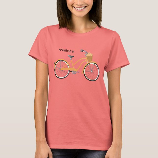 Orange Bicycle T Shirt (Framsida)