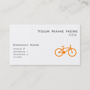 Orange Bicycle Visitkort