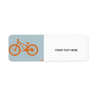 Orange Bike Returadress Etikett
