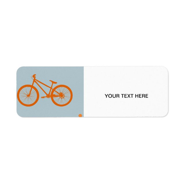Orange Bike Returadress Etikett (Framsidan)