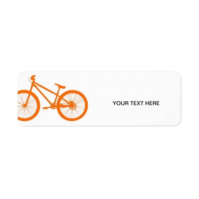 Orange Bike Returadress Etikett (Framsidan)