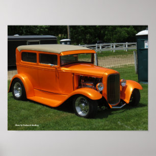 Orange bil poster