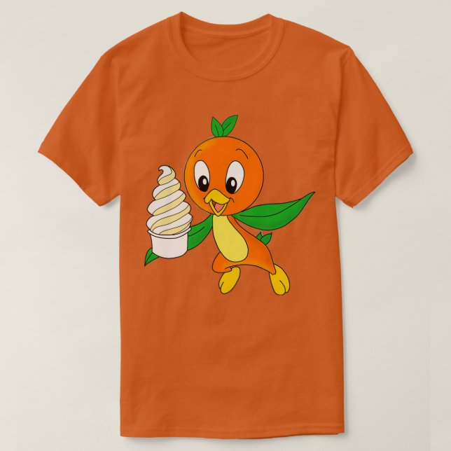 Orange Bird Dole Whip T Shirt (Design framsida)