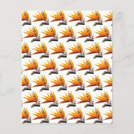 Orange Bird of Paradise Mönster Scrapbook Papper