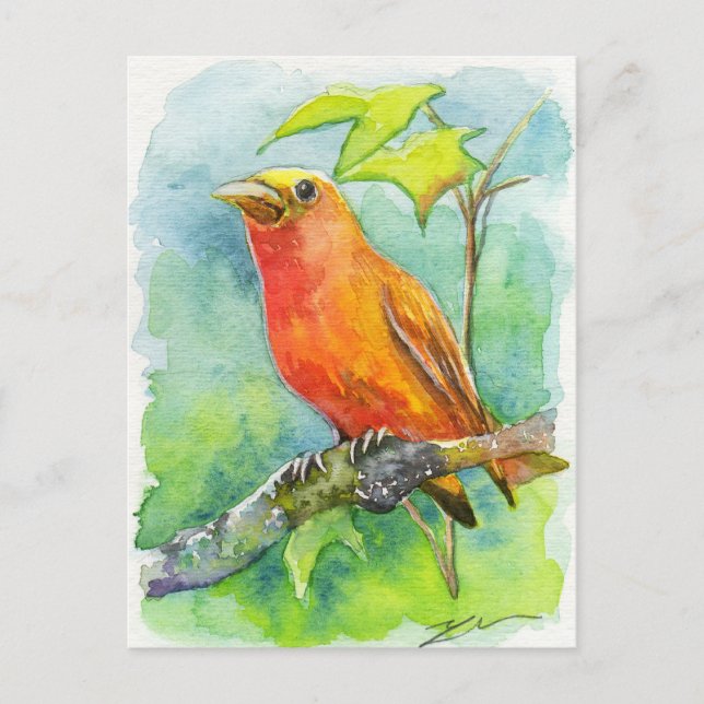Orange Bird Vykort (Framsida)