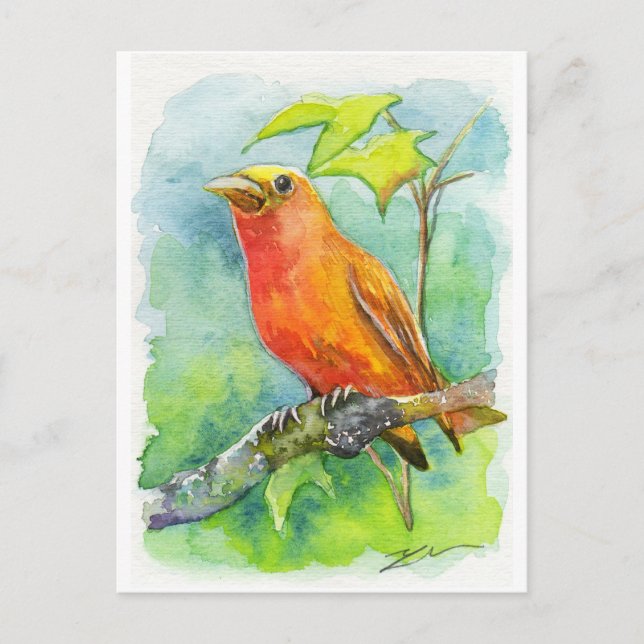 Orange Bird Vykort (Framsida)