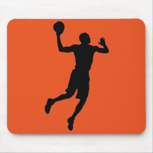 Orange Black Basketball Player Silhouette Musmatta