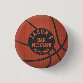 Orange Black Basketball Pub Mitzvah Favor Knapp