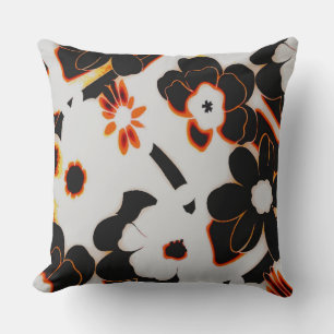 Orange Black Brown Kudde