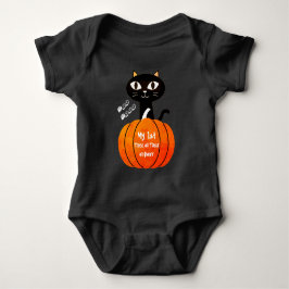 Orange Black Bus eller godis Cat My 1st Halloween T Shirt