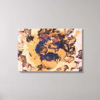 Orange bläck canvastryck