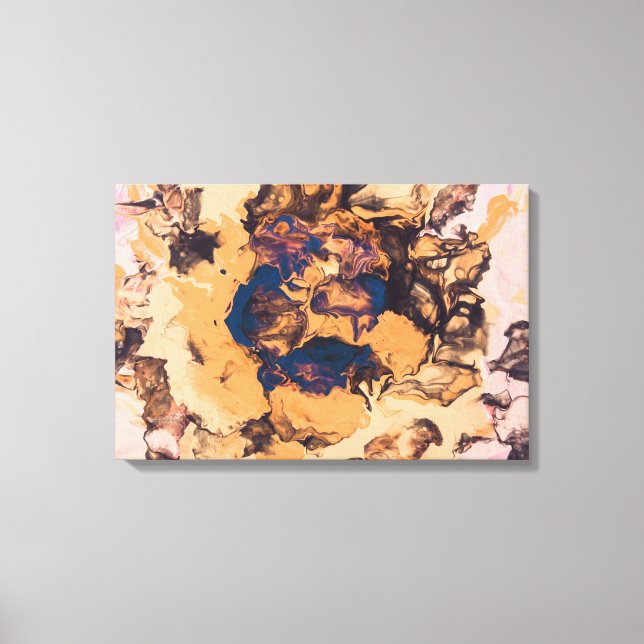 Orange bläck canvastryck (Framsida)