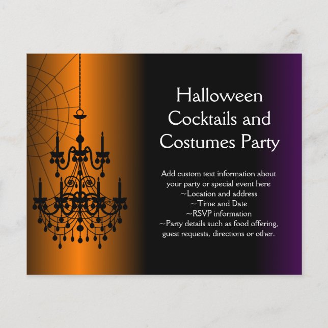 Orange/Black Halloween Chandelier (Framsida)