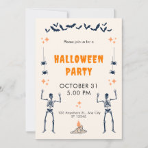 Orange Black Playful Illustrative Halloween fest