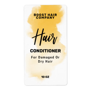 Orange Bläck Shampoo-villkorsetiketter Fraktsedel