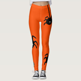 ORANGE BLACK SPIDER HALLOWEEN Business LOGOTYP ANP Leggings