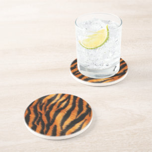 Orange Black Tiger Rand Underlägg