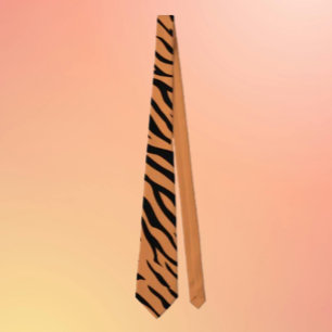 Orange & Black Tiger Ränder halsduk – Djärv Djur Slips
