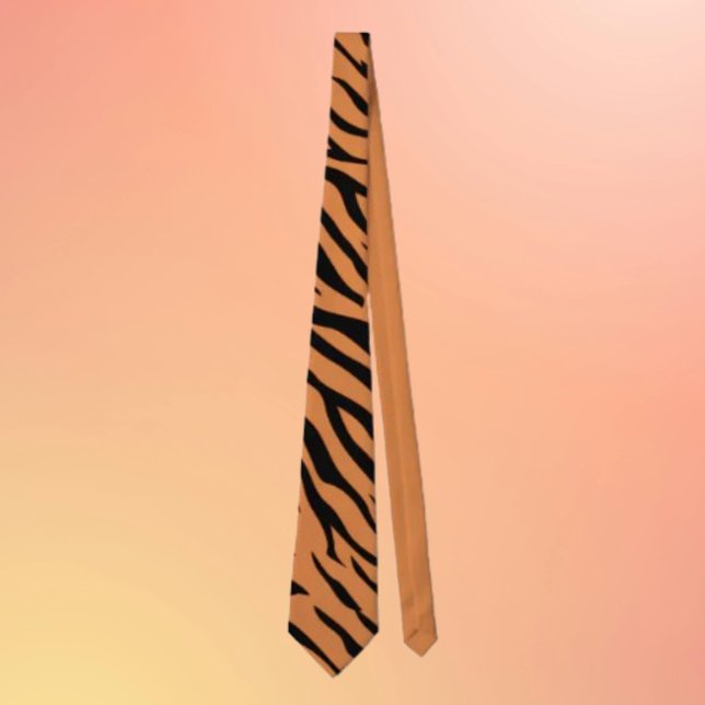 Orange & Black Tiger Ränder halsduk – Djärv Djur Slips (Skapare uppladdad)