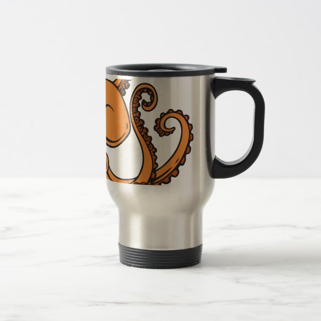 Orange bläckfisk resemugg (Höger)