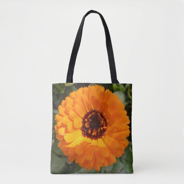 Orange - bläddringsfack tygkasse (Framsida)