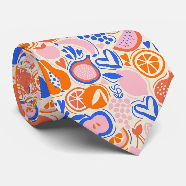 Orange Blåfrukt, grönsaker Slips (Rullad)