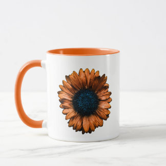Orange Blanketets blomma Mugg