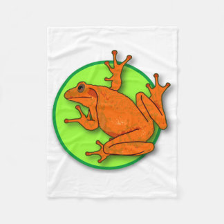 Orange Blankett Fleecefilt