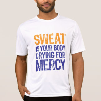 Orange blått för svettförskoning tee shirt