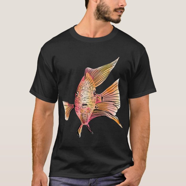 Orange blod papegojfisk t shirt (Framsida)