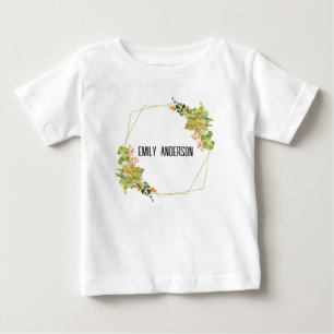 ORANGE BLOM- VATTENFÄRG FÖR SUCKULENT KAKTUS T SHIRT
