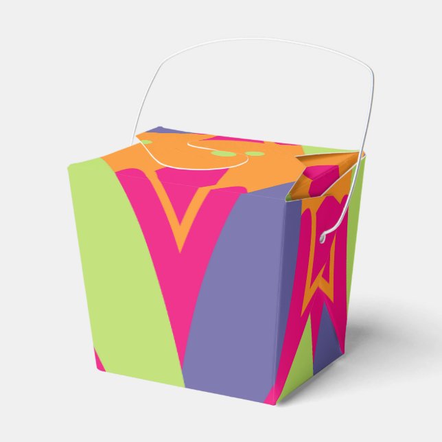 Orange blomformad illustration presentaskar (Framsidan Sidan)