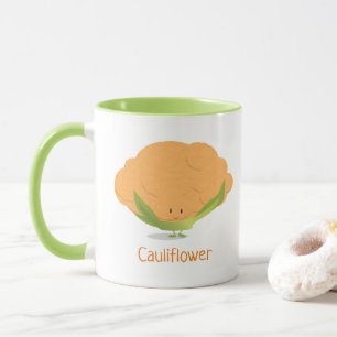 Orange Blomkål Mugg