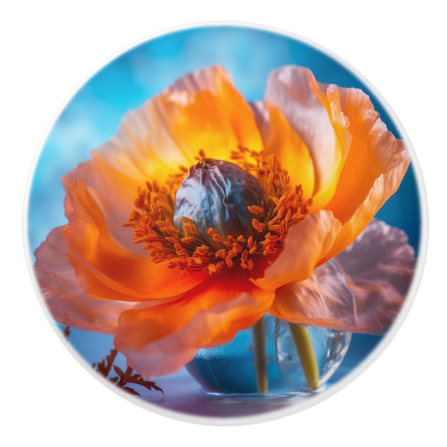 Orange blomma knopp (Framsidan)