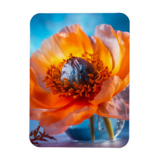 Orange blomma magnet