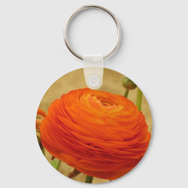 Orange blomma nyckelring (Framsida)