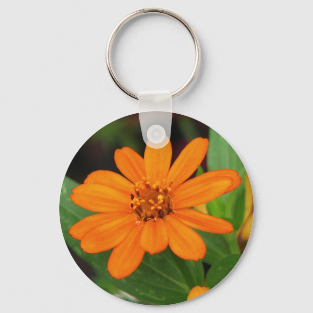 Orange blomma nyckelring (Framsida)