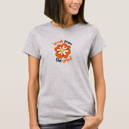 Orange Blomma T-Shirt
