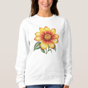 Orange blomma t shirt