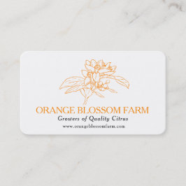 Orange blommar: Anläggningsleverantörer för citrus Visitkort
