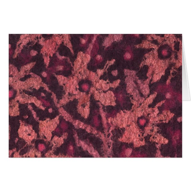 Orange blommor hälsningskort (Framsidan Horizontal)