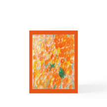 Orange blommor på nära håll