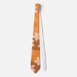 Orange blommor. Retro blom- modell Slips