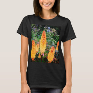 Orange blommor t shirt