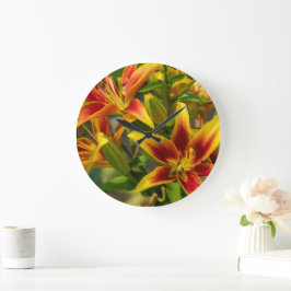 Orange Blomsterfotografi, Canadian Day Lily Stor Klocka