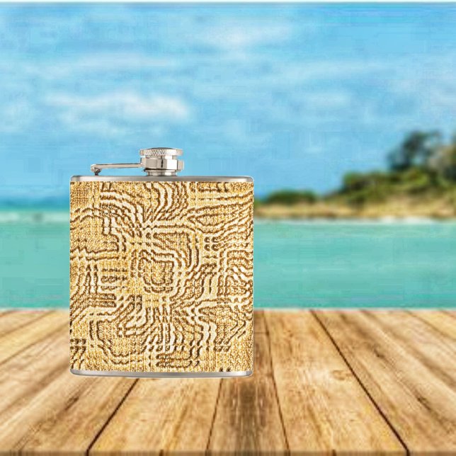 Orange Bloom Fickplunta (Enjoy your vacation even more, when you choose this Orange Bloom Flask design!)