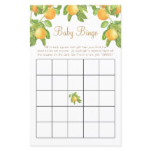 Orange Blossom Baby Shower Bingo Kul