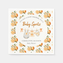 Orange Blossom Baby Spritz Baby Shower Pappersservett