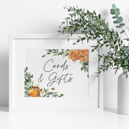 Orange Blossom Honey Bee Kort & Present Poster