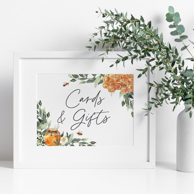 Orange Blossom Honey Bee Kort & Present Poster (Skapare uppladdad)